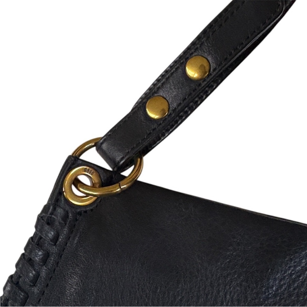 Like New HOBO Moondance Whipstitch Slouchy Shoulder Bag Black Retail $298.00 - Picture 7 of 15